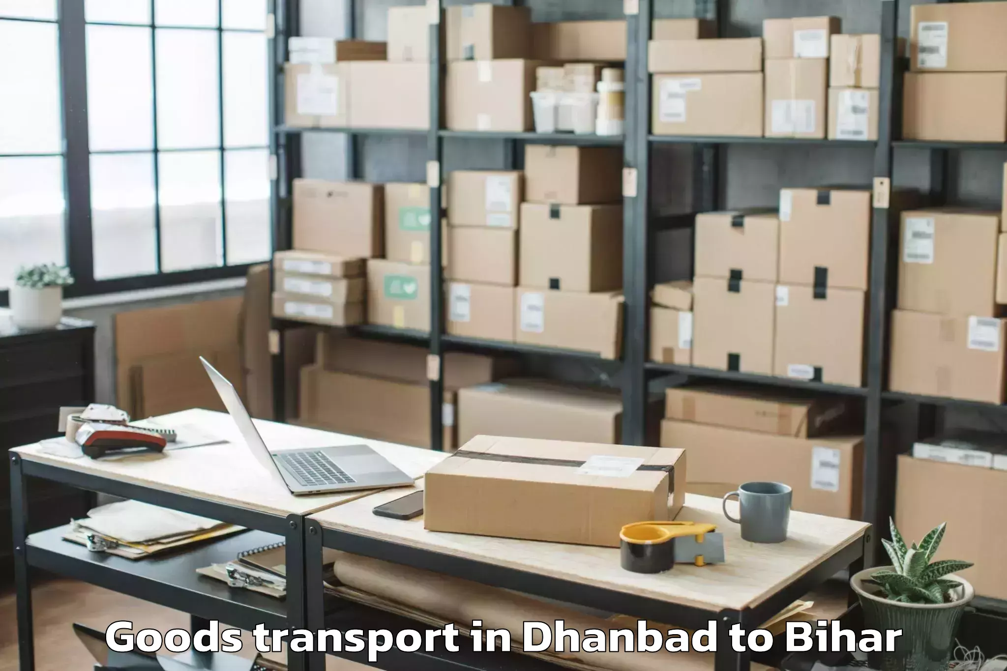 Top Dhanbad to Bhorey Goods Transport Available